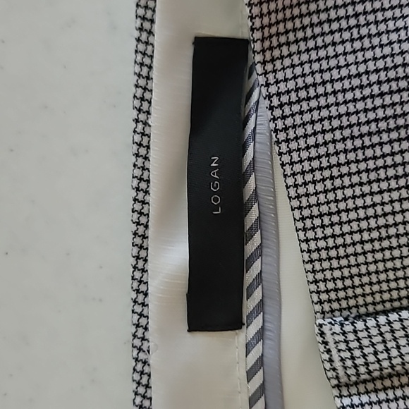 Banana Republic Black & White Patterned LOGAN style Pants size 6 - Picture 5 of 11